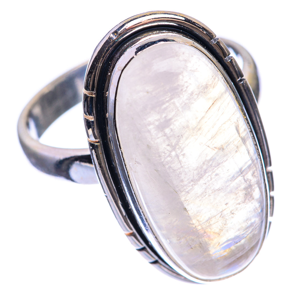 Rainbow Moonstone Ring Size 8 (925 Sterling Silver) RING143383