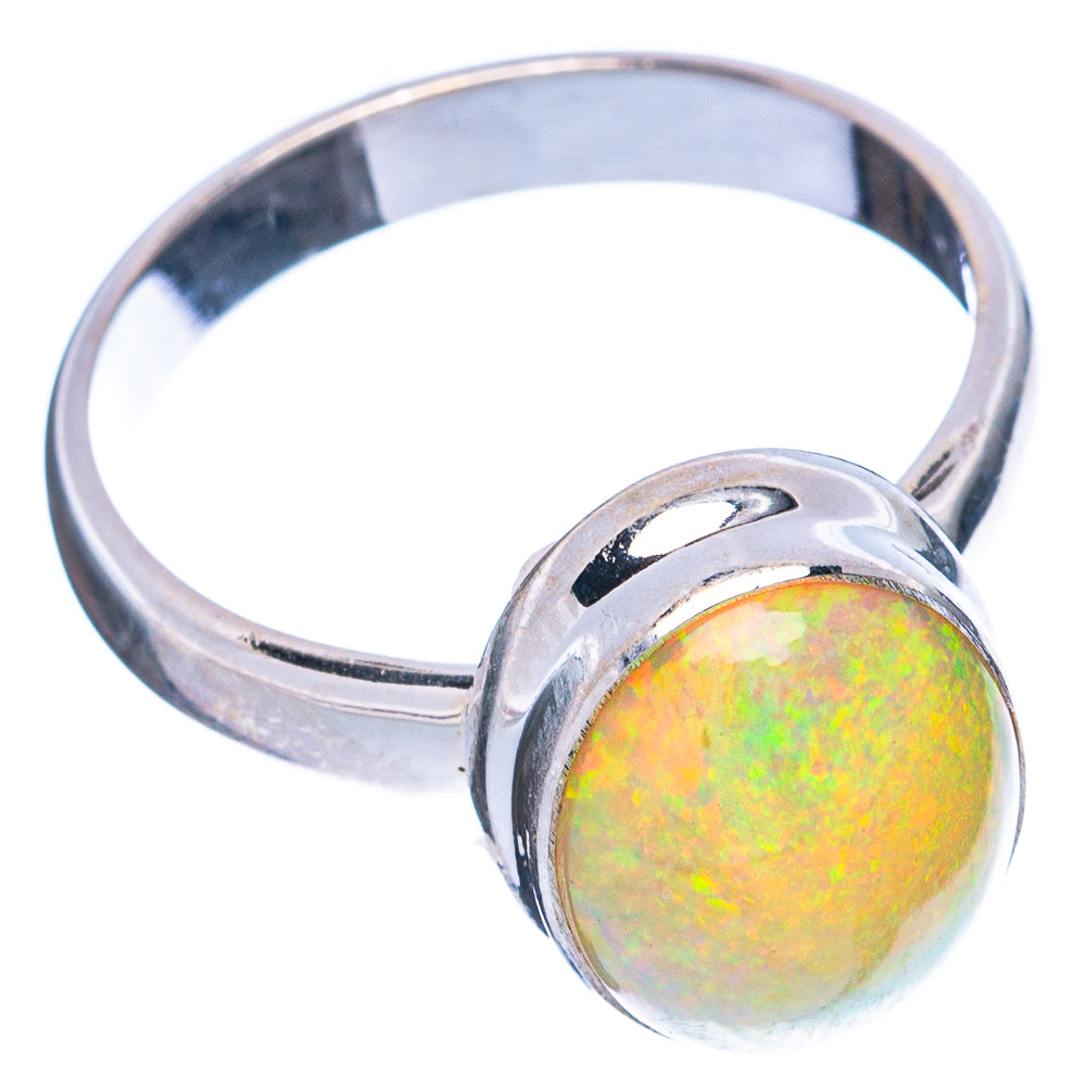 Rare Large Ethiopian Opal Ring Size 8.25 (925 Sterling Silver) R4889