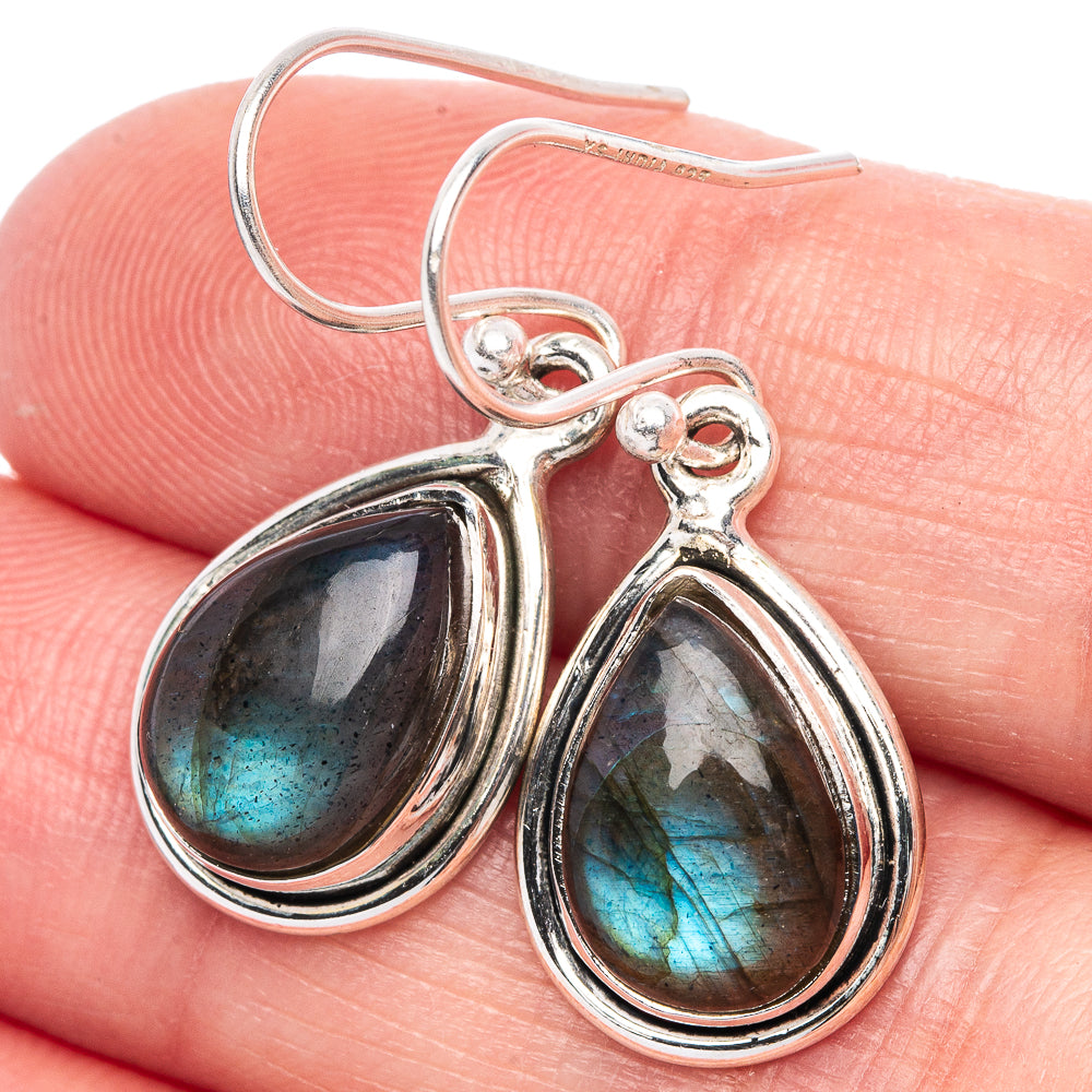 Labradorite Earrings 1 1/4" (925 Sterling Silver) E433339