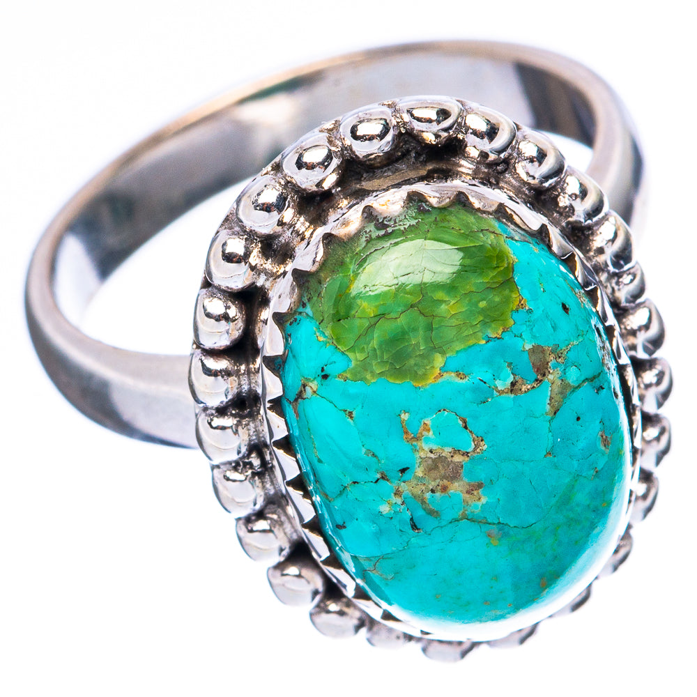 Kingman Turquoise Ring Size 6.5 (925 Sterling Silver) R4036