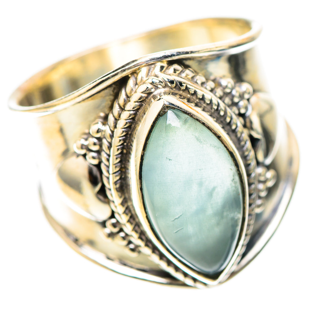 Natural Aquamarine Ring Size 6.5 (925 Sterling Silver) RING139804