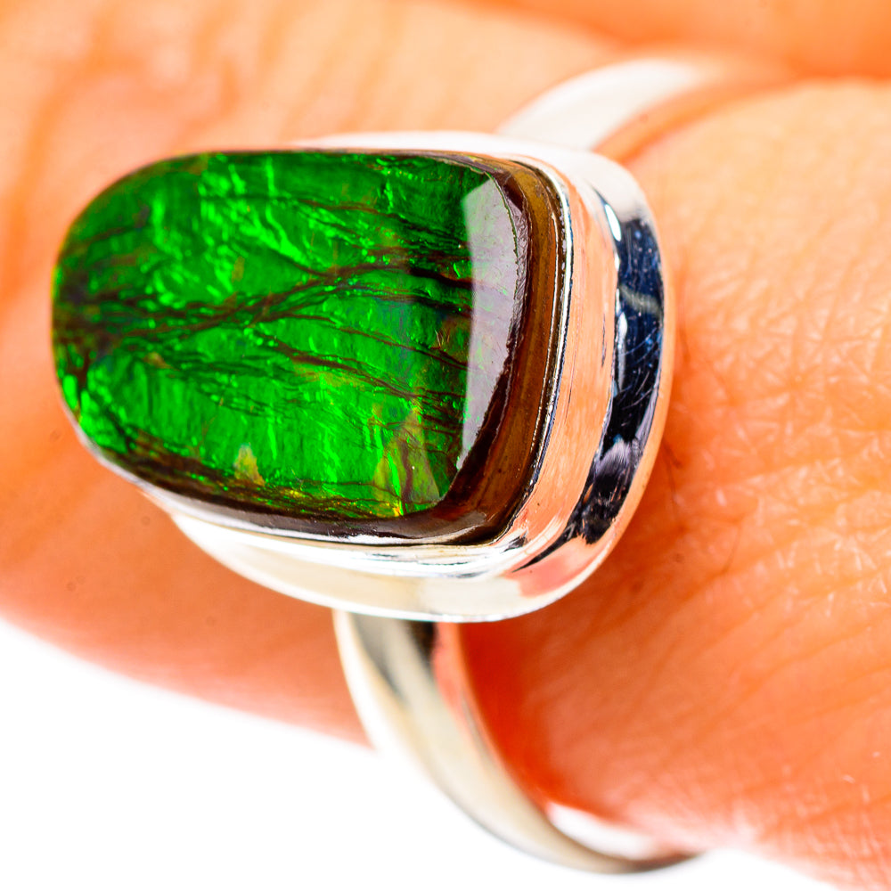 Canadian Ammolite 925 Sterling Silver Ring Size 9 (925 Sterling Silver) RING139602