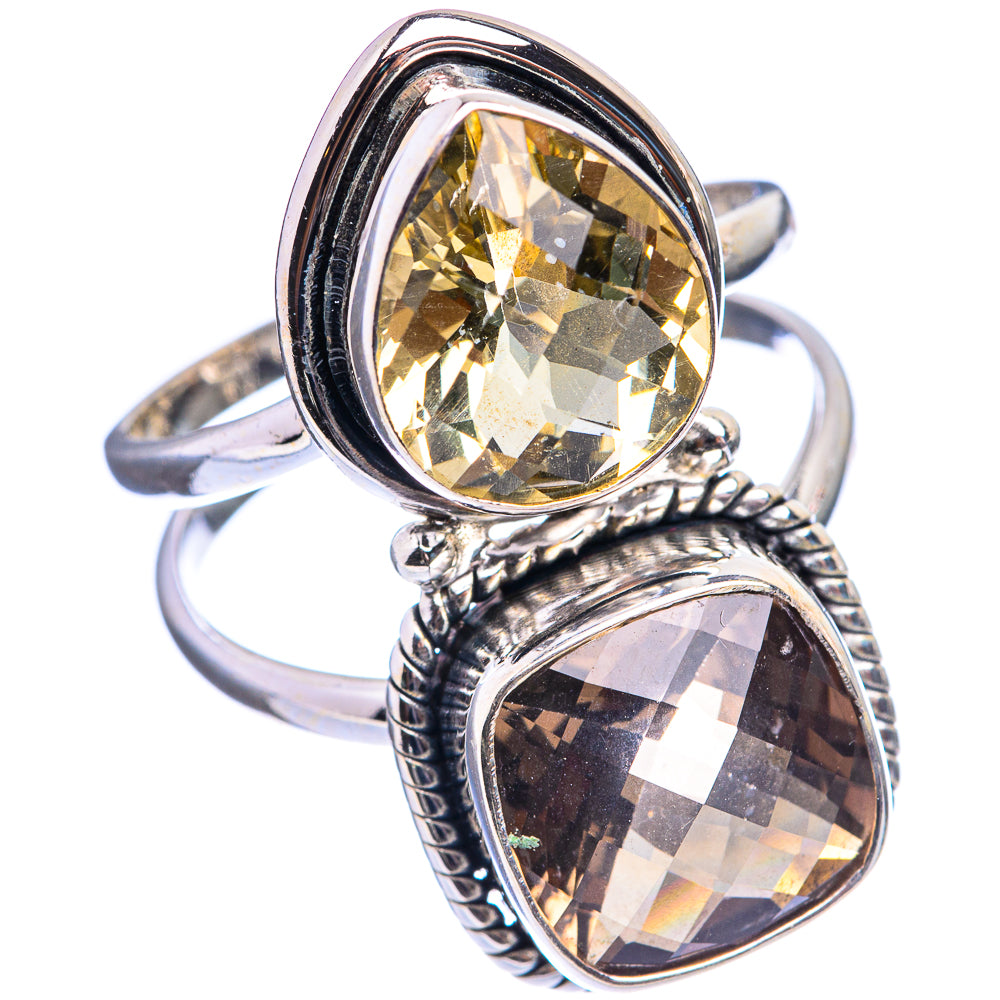 Large Multi-Topaz Ring Size 10 (925 Sterling Silver) R142917
