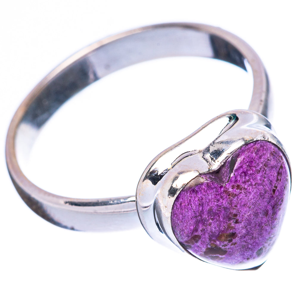 Stichtite Heart 925 Sterling Silver Ring Size 8 (925 Sterling Silver) R3923
