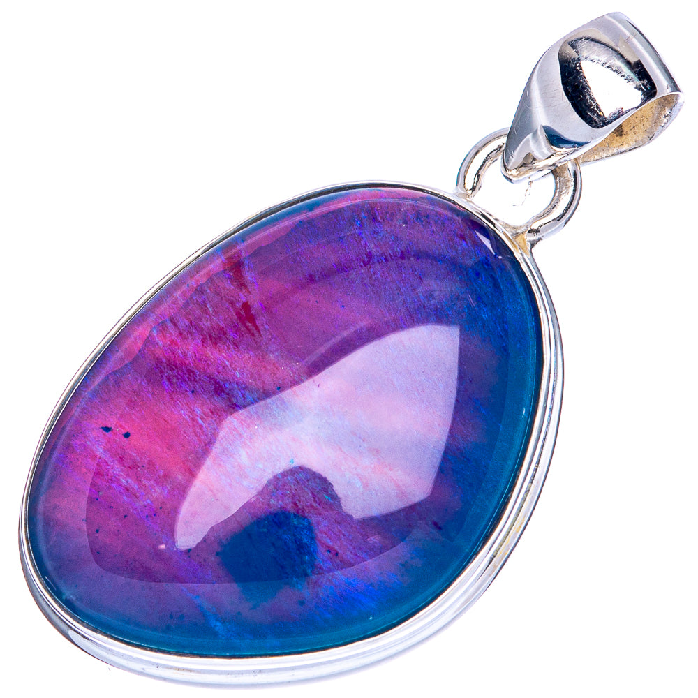 Rare Triplet Opal Pendant 1 3/8" (925 Sterling Silver) P41747