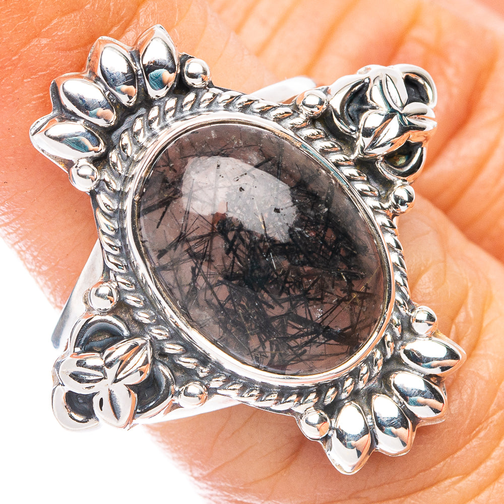 Premium Tourmalinated Quartz Ring Size 5.75 (925 Sterling Silver) R7642