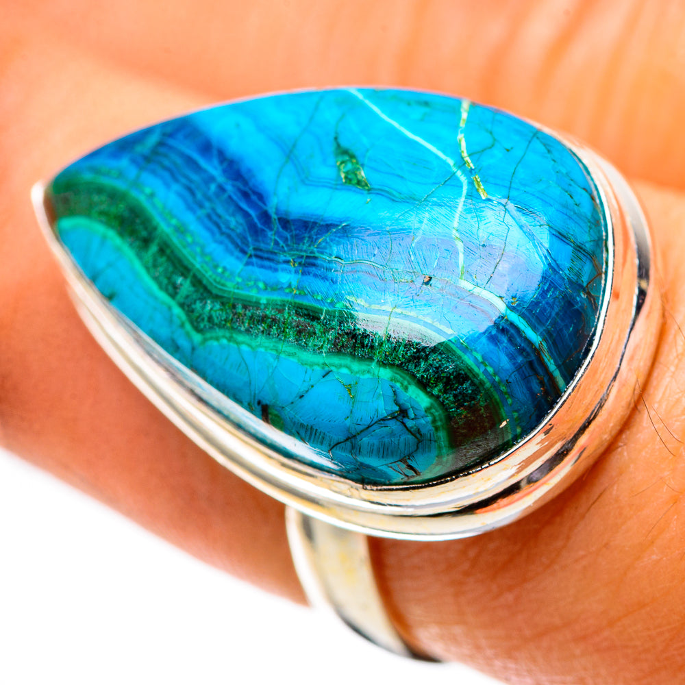 Malachite In Chrysocolla Ring Size 7 (925 Sterling Silver) RING138821