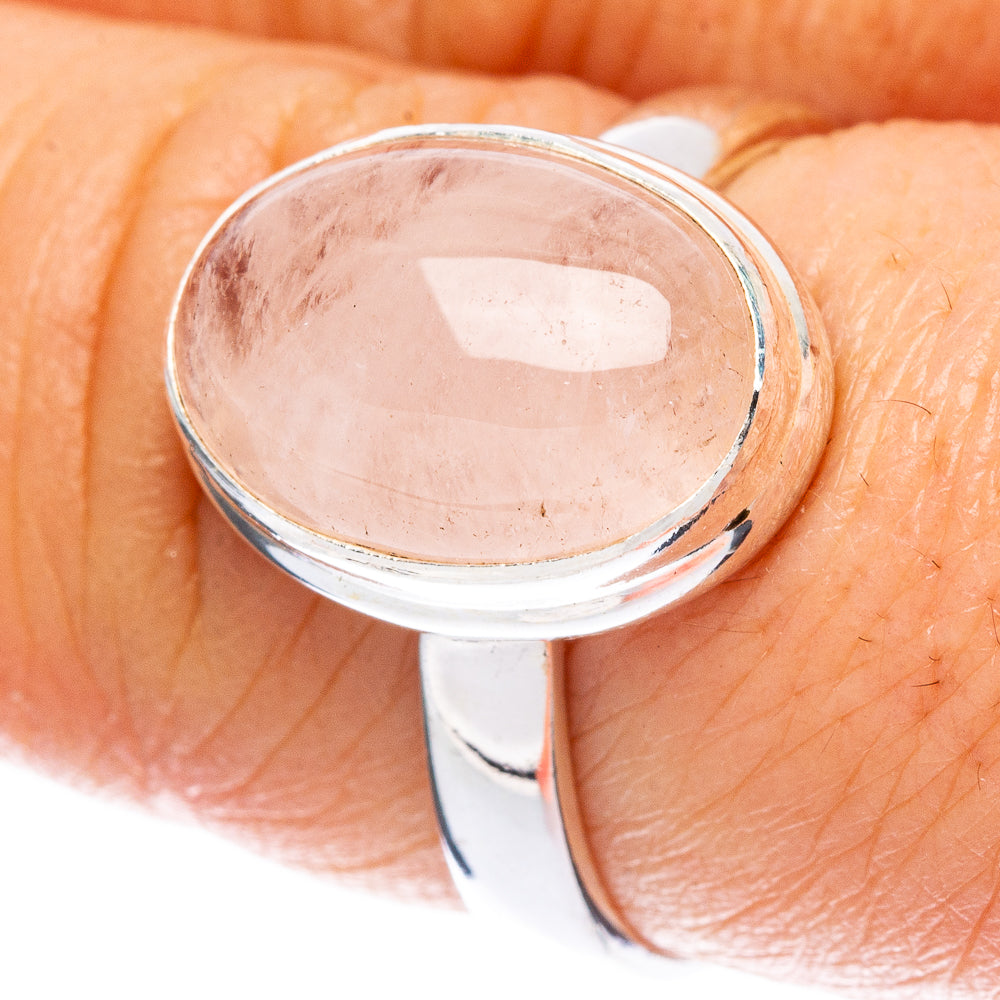Rare Morganite Ring Size 7.75 (925 Sterling Silver) R2548