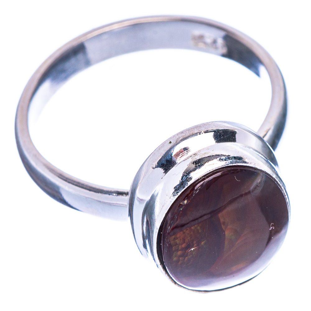Mexican Fire Agate Ring Size 6.75 (925 Sterling Silver) R147193