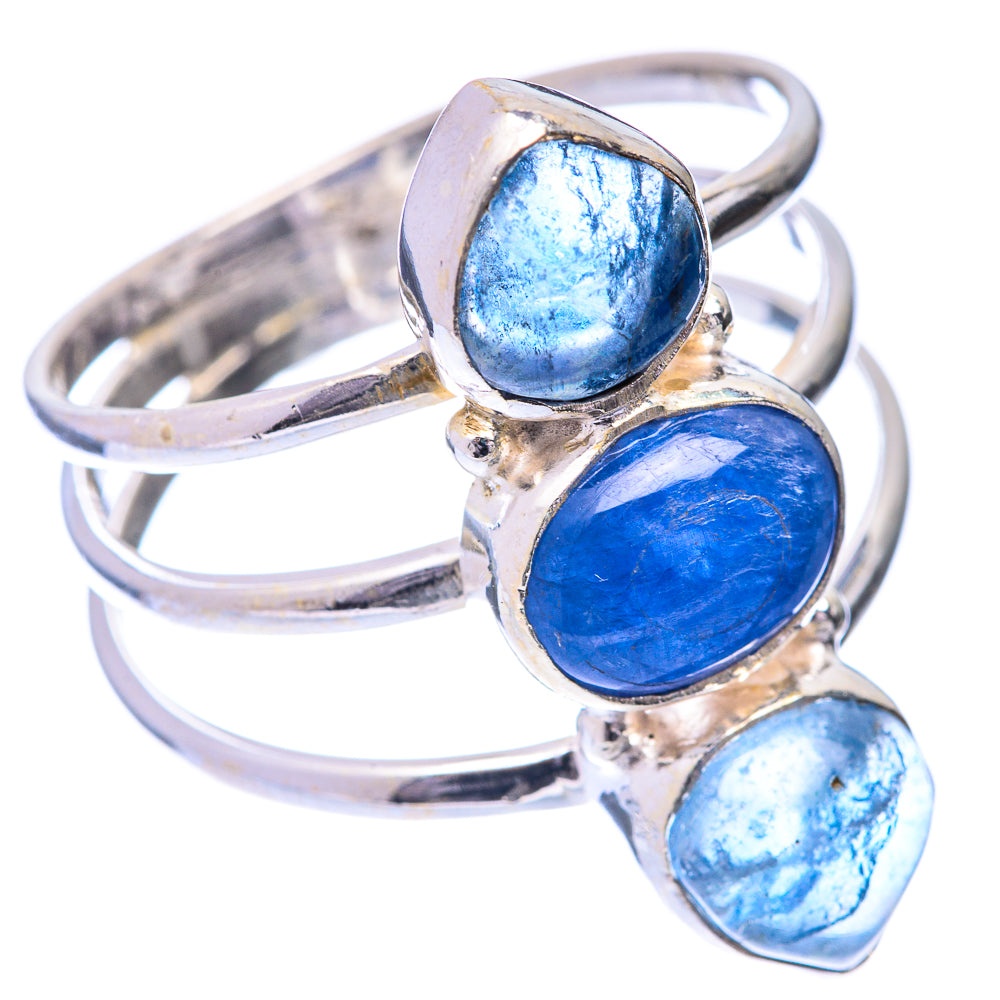 Kyanite, Blue Fluorite Ring Size 11 (925 Sterling Silver) R140905
