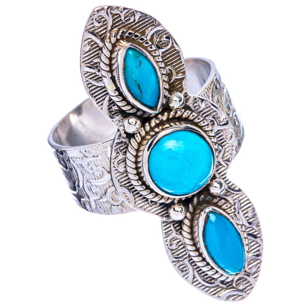 Large Sleeping Beauty Turquoise Ring Size 9 (925 Sterling Silver) R144528