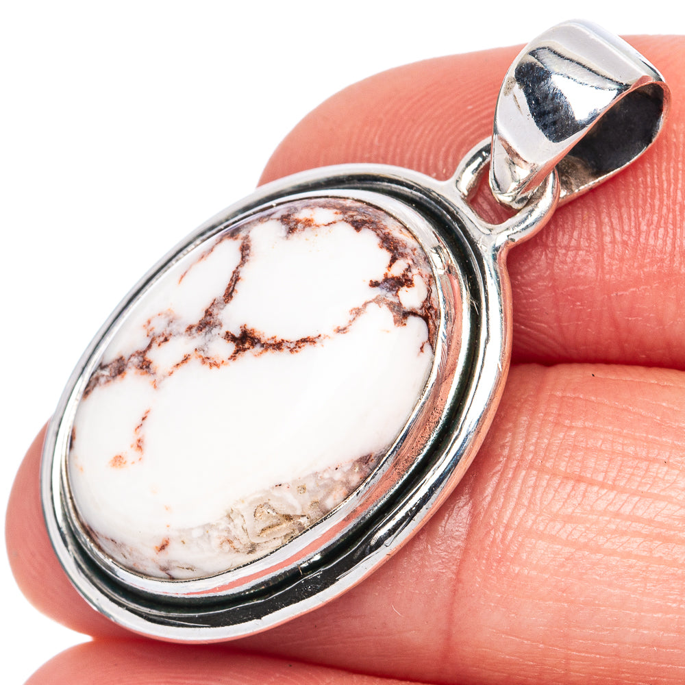 Wild Horse Jasper Pendant 1 3/8" (925 Sterling Silver) P41378