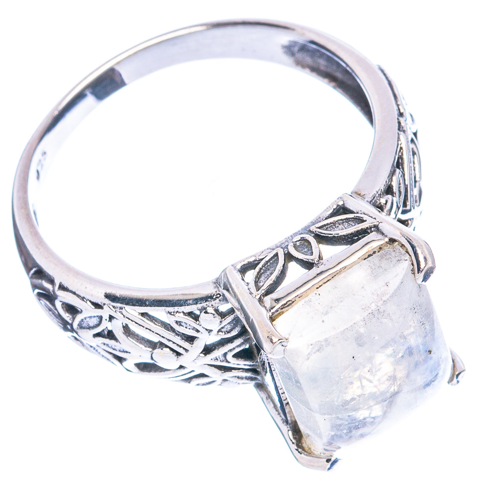 Rainbow Moonstone Ring Size 9.5 (925 Sterling Silver) R4792