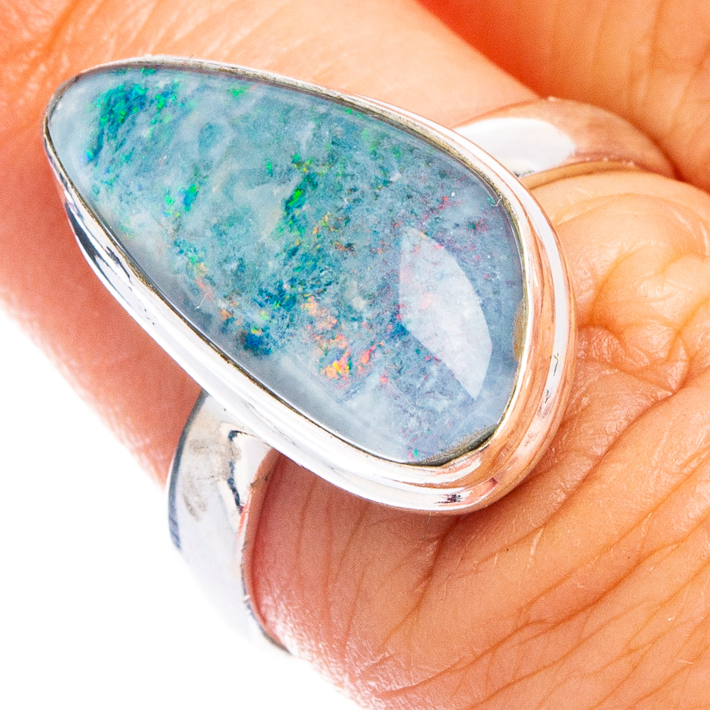 Rare Triplet Opal Ring Size 6.5 (.925 Sterling Silver)