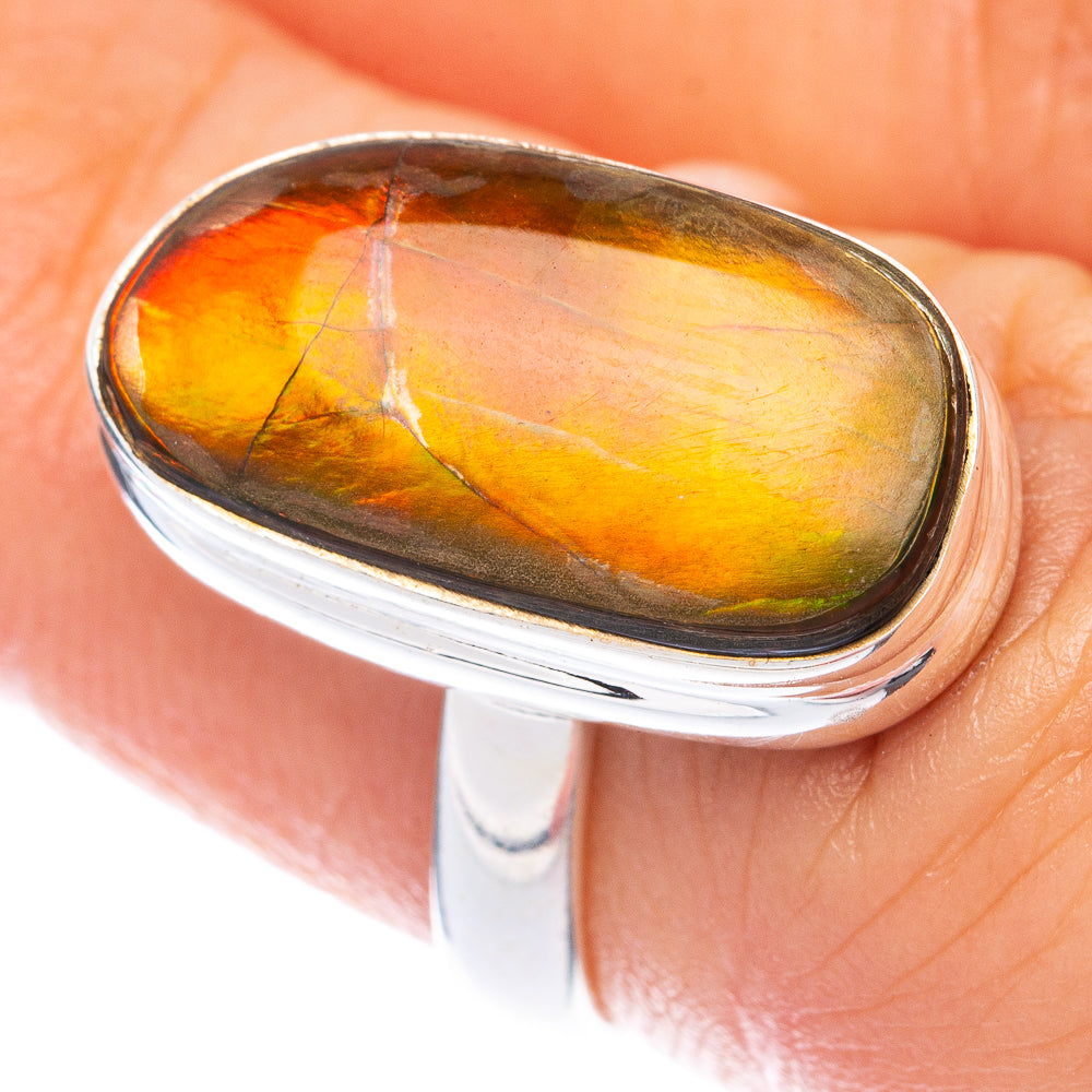 Ammolite Ring Size 5.75 (925 Sterling Silver) R144984