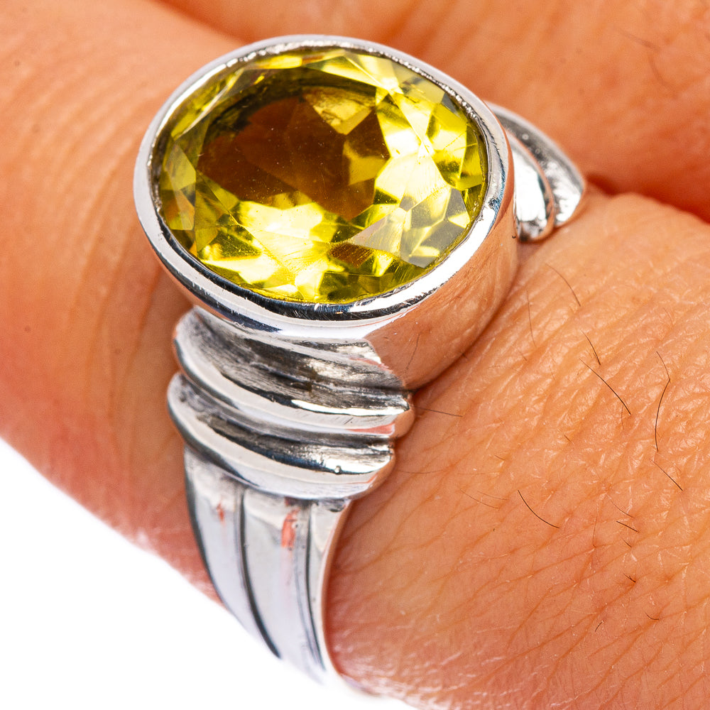 Faceted Citrine Ring Size 9 (925 Sterling Silver) R146365