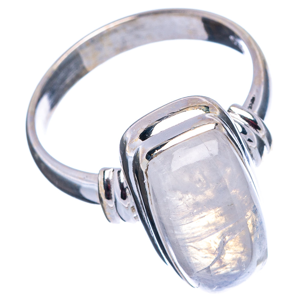 Rainbow Moonstone Ring Size 6.75 (.925 Sterling Silver)