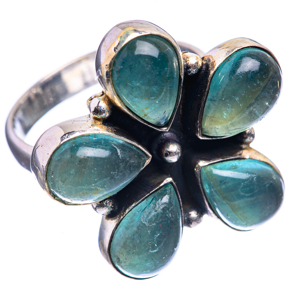 Blue Fluorite Ring Size 8.75 (925 Sterling Silver) R142147
