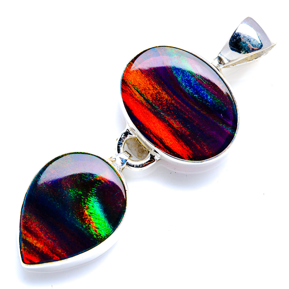 Aura Opal Pendant 1 3/4" (925 Sterling Silver) PD38235