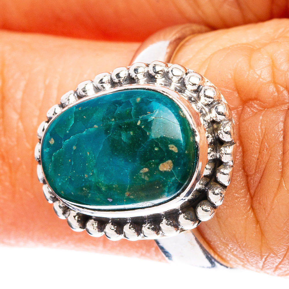 Chrysocolla Ring Size 6 (925 Sterling Silver) R5075