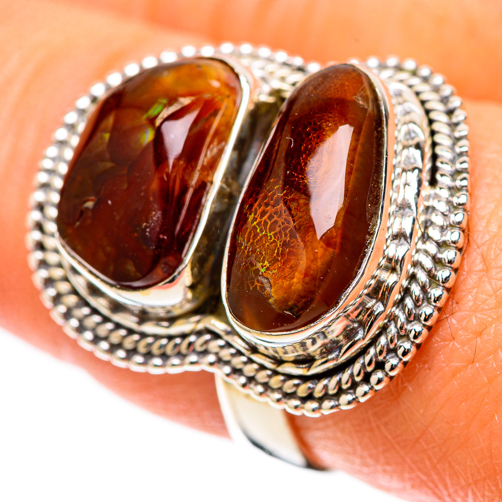 Mexican Fire Agate Ring Size 8 (925 Sterling Silver) RING138724