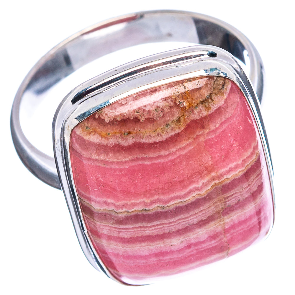Rhodochrosite Ring Size 9.75 (.925 Sterling Silver)