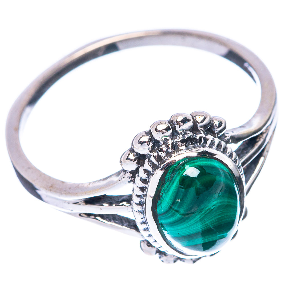 Malachite Ring Size 6.5 (925 Sterling Silver) R5630