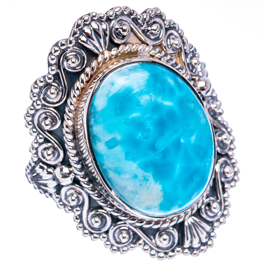 Signature Larimar Ring Size 6.75 (.925 Sterling Silver)