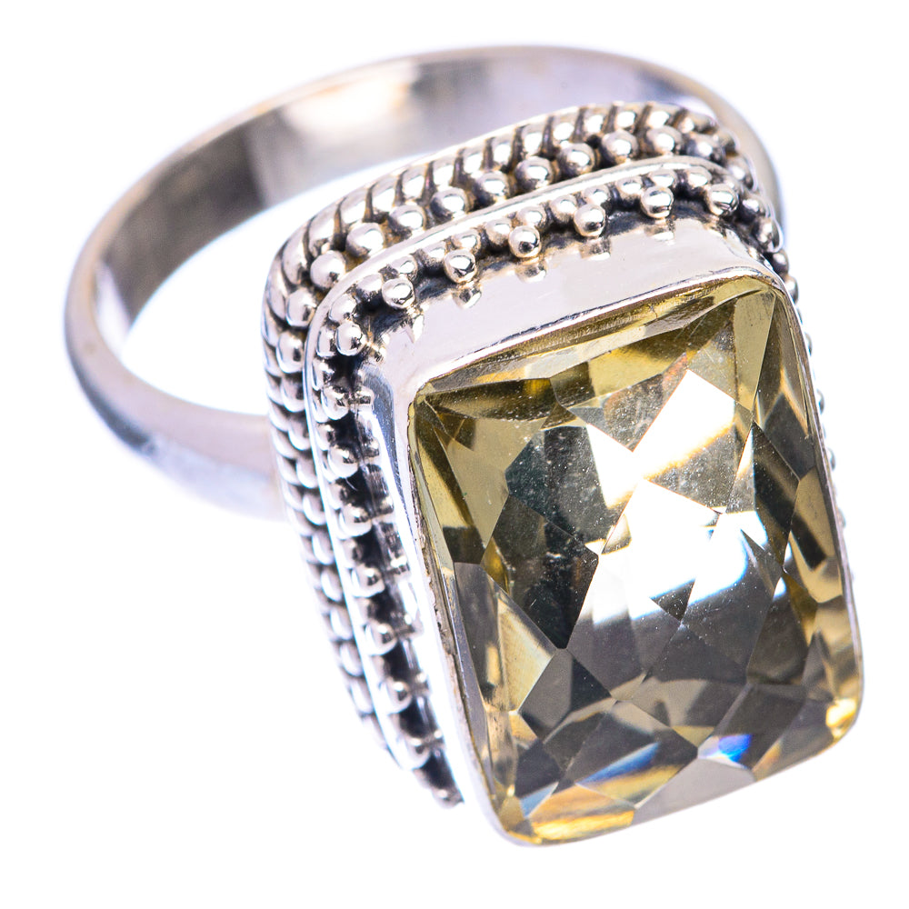 Faceted Citrine Ring Size 6.25 (925 Sterling Silver) R140930
