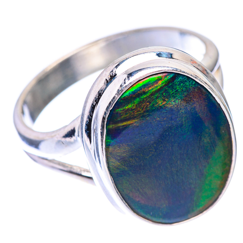 Aura Opal Ring Size 7.25 (925 Sterling Silver) R140604