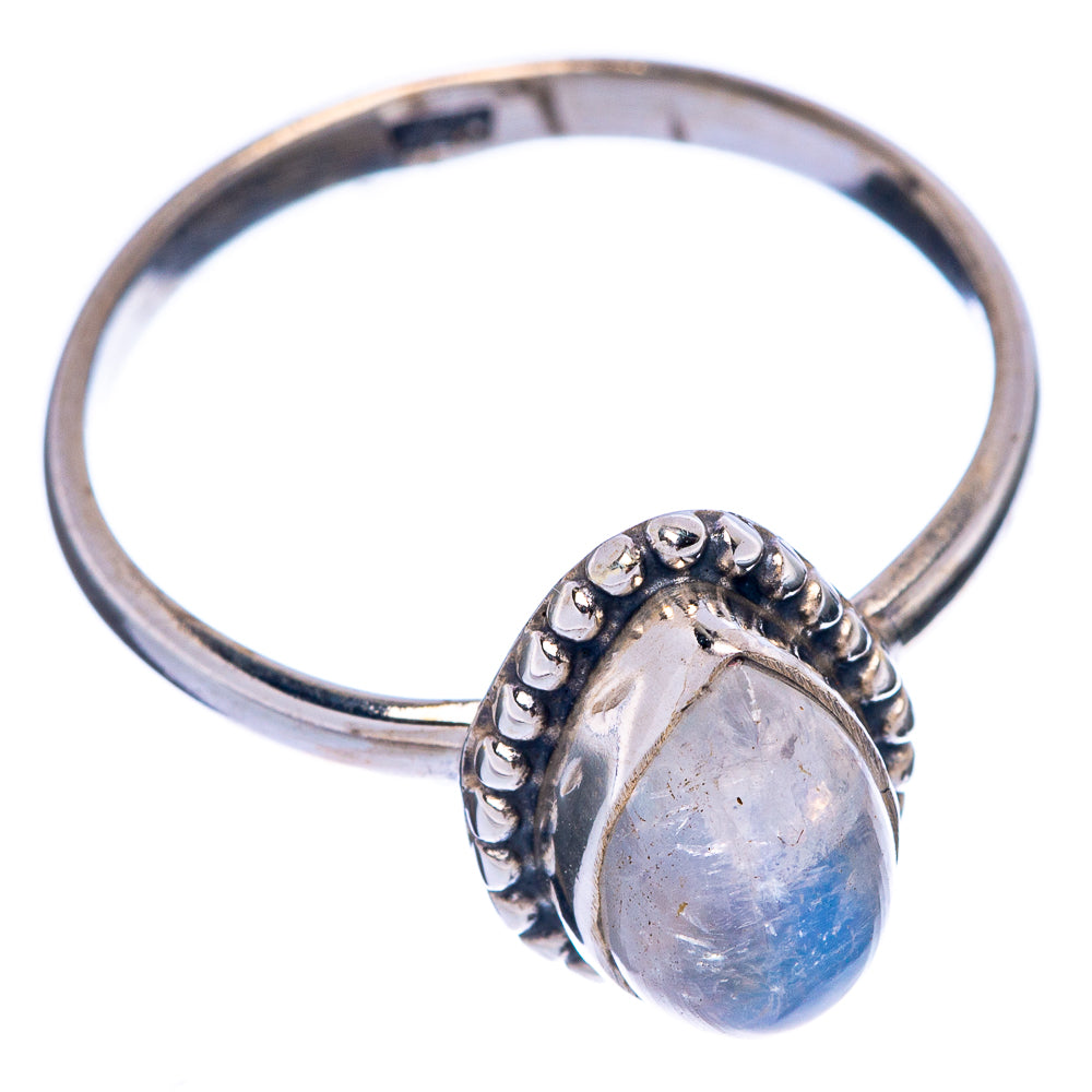 Rainbow Moonstone Dainty Ring Size 8 (925 Sterling Silver) R145670