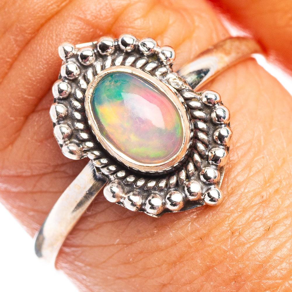 Ethiopian Opal Ring Size 9 (.925 Sterling Silver)