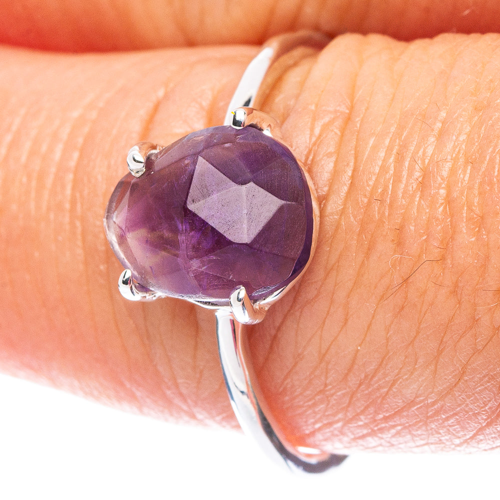 Value Amethyst Ring Size 8 (925 Sterling Silver) R7504
