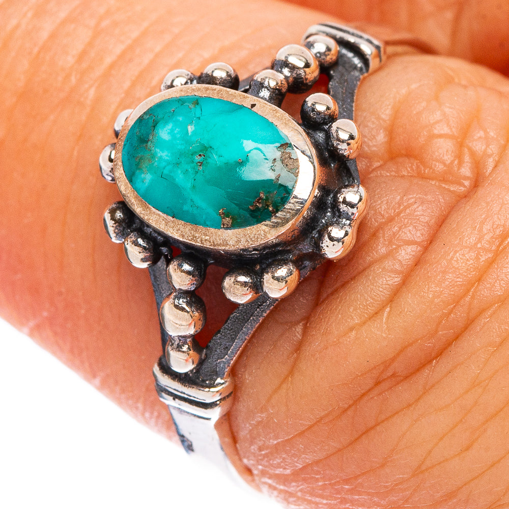 Rare Arizona Turquoise Ring Size 6.5 (925 Sterling Silver) R146842