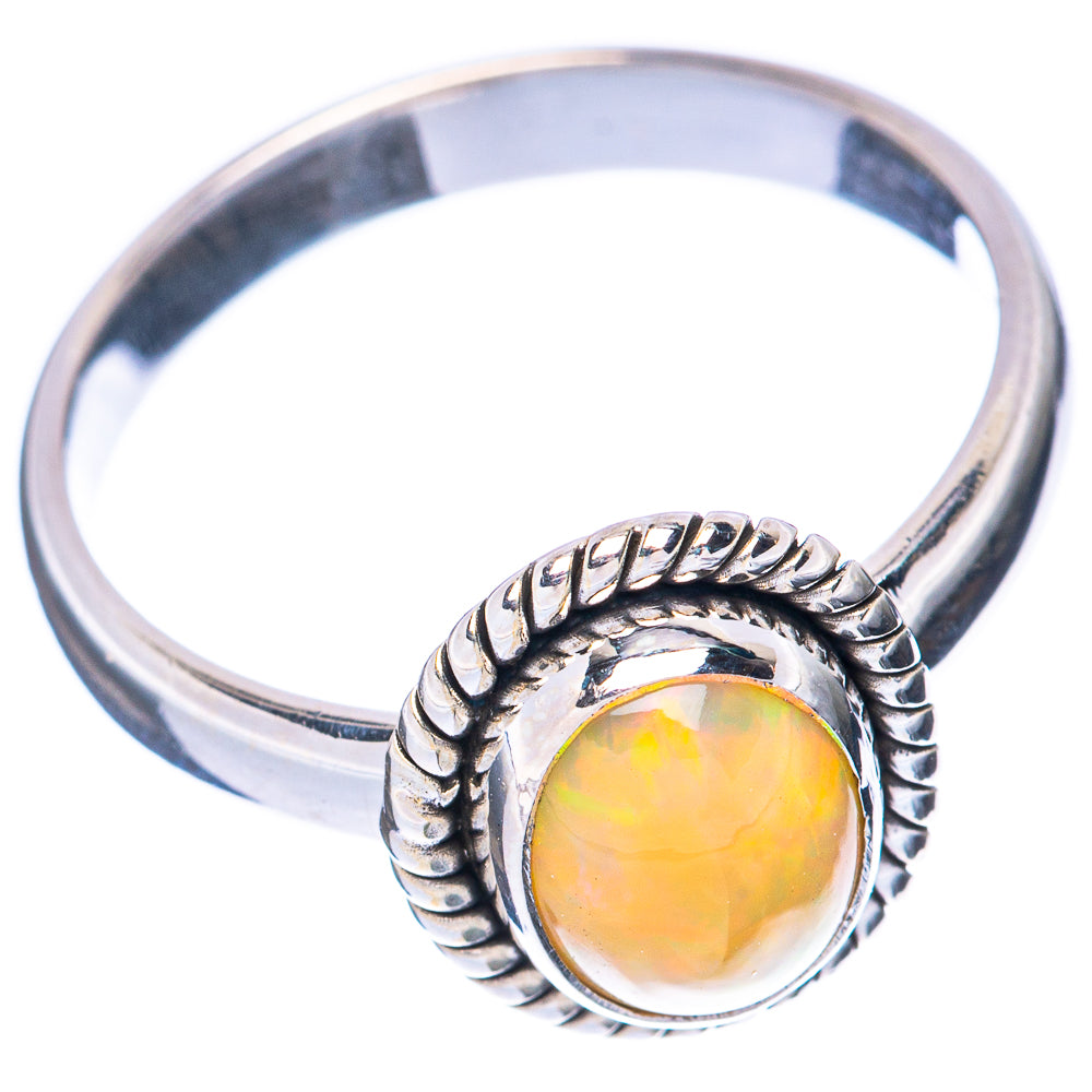 Rare Ethiopian Opal Ring Size 7.75 (925 Sterling Silver) R2014