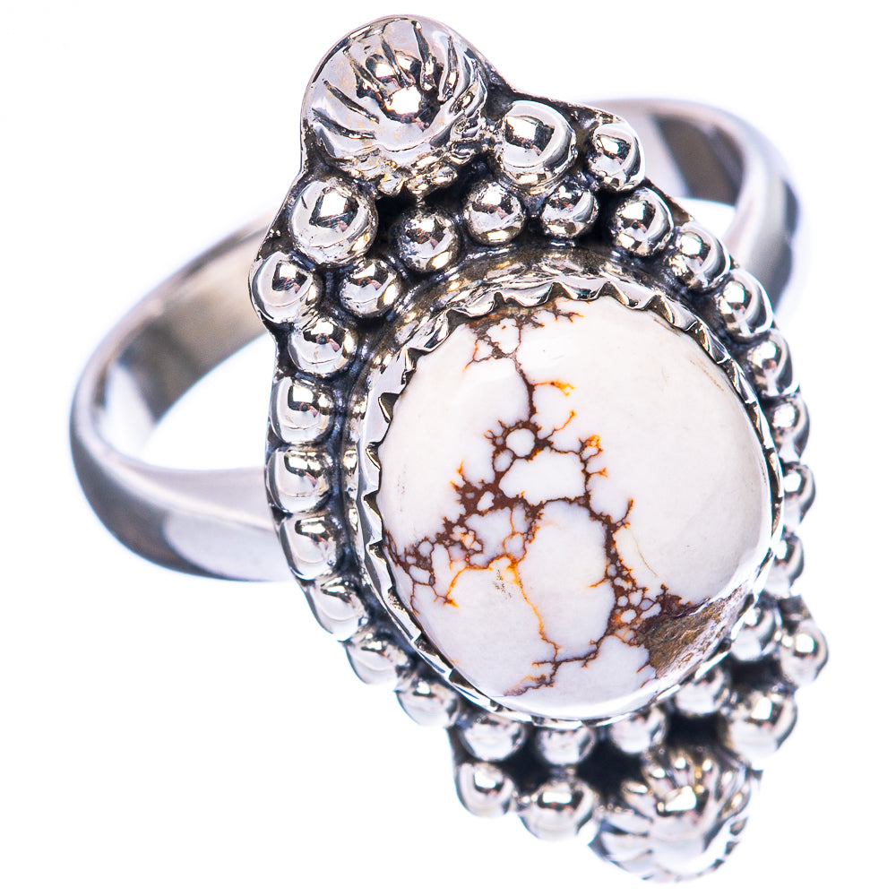 Wild Horse Jasper Ring Size 8 (925 Sterling Silver) R3948
