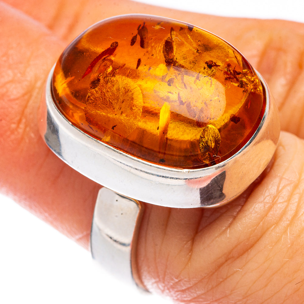 Baltic Amber Ring Size 6.25 (925 Sterling Silver) R1850