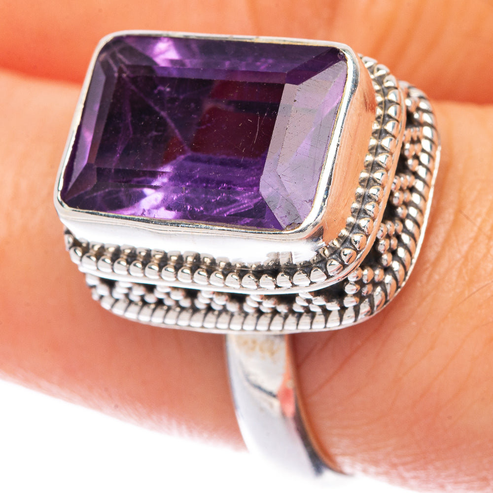 Amethyst Ring Size 7.75 (925 Sterling Silver) R144849