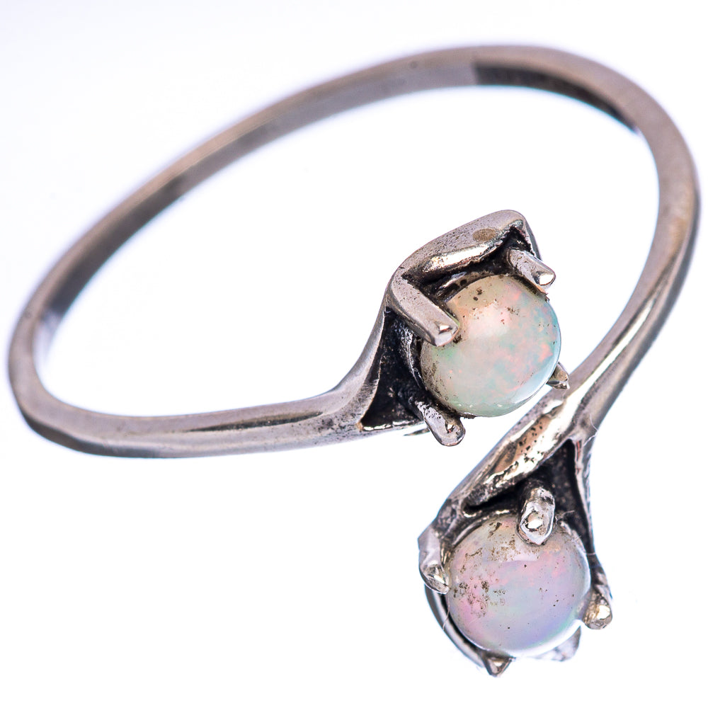 Dainty Ethiopian Opal Ring Size 8 (.925 Sterling Silver)