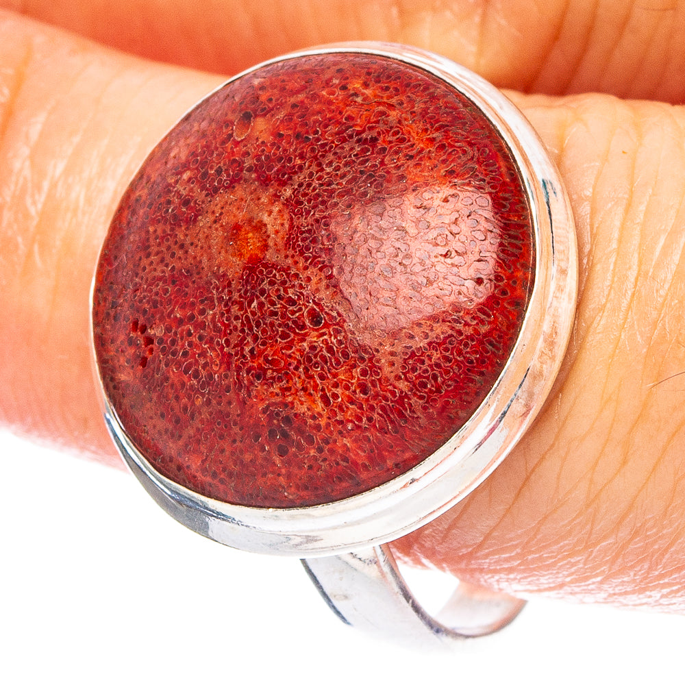 Fossil Coral 925 Sterling Silver Ring Size 9.25 (925 Sterling Silver) R6148