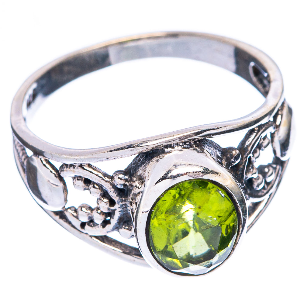 Peridot Dainty Ring Size 6.5 (925 Sterling Silver) R6016