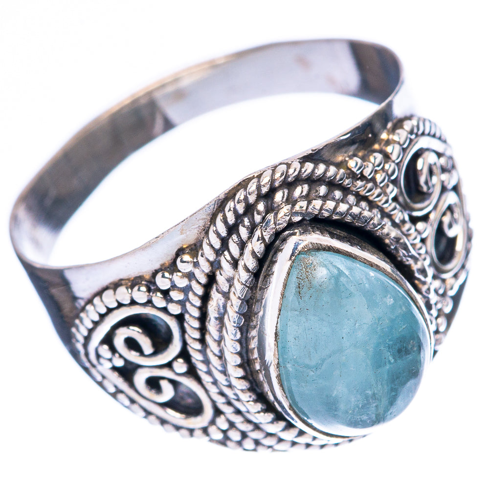 Aquamarine Ring Size 7.75 (925 Sterling Silver) R4008