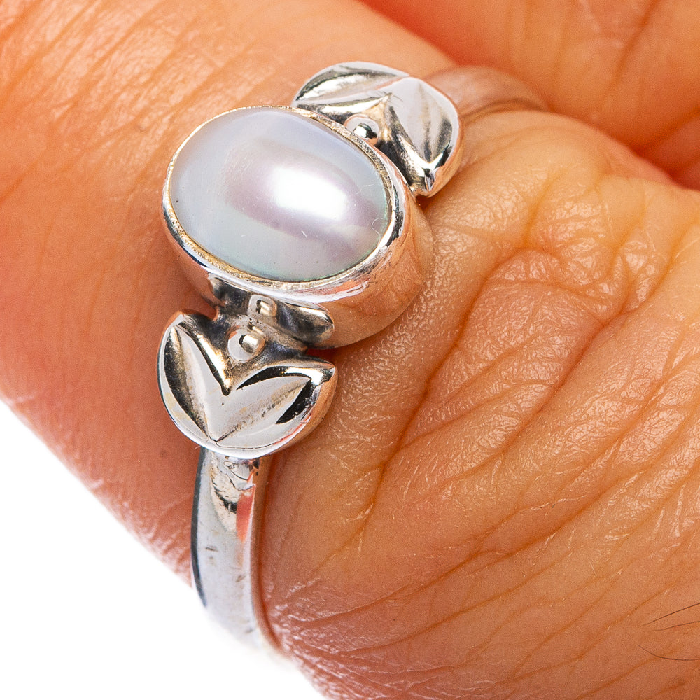 Cultured Pearl Dainty Ring Size 7 (925 Sterling Silver) R145364