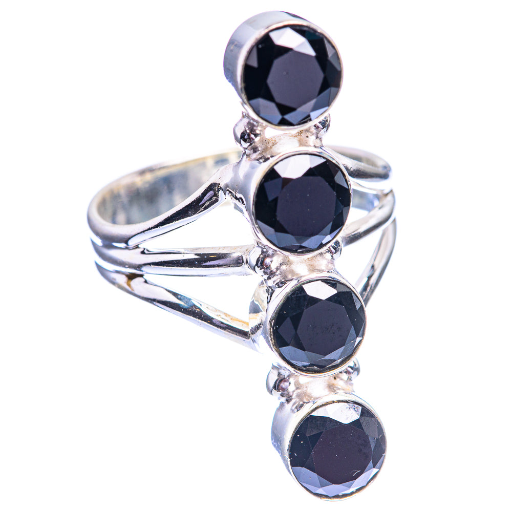 Black Onyx Ring Size 7.25 (925 Sterling Silver) R141988