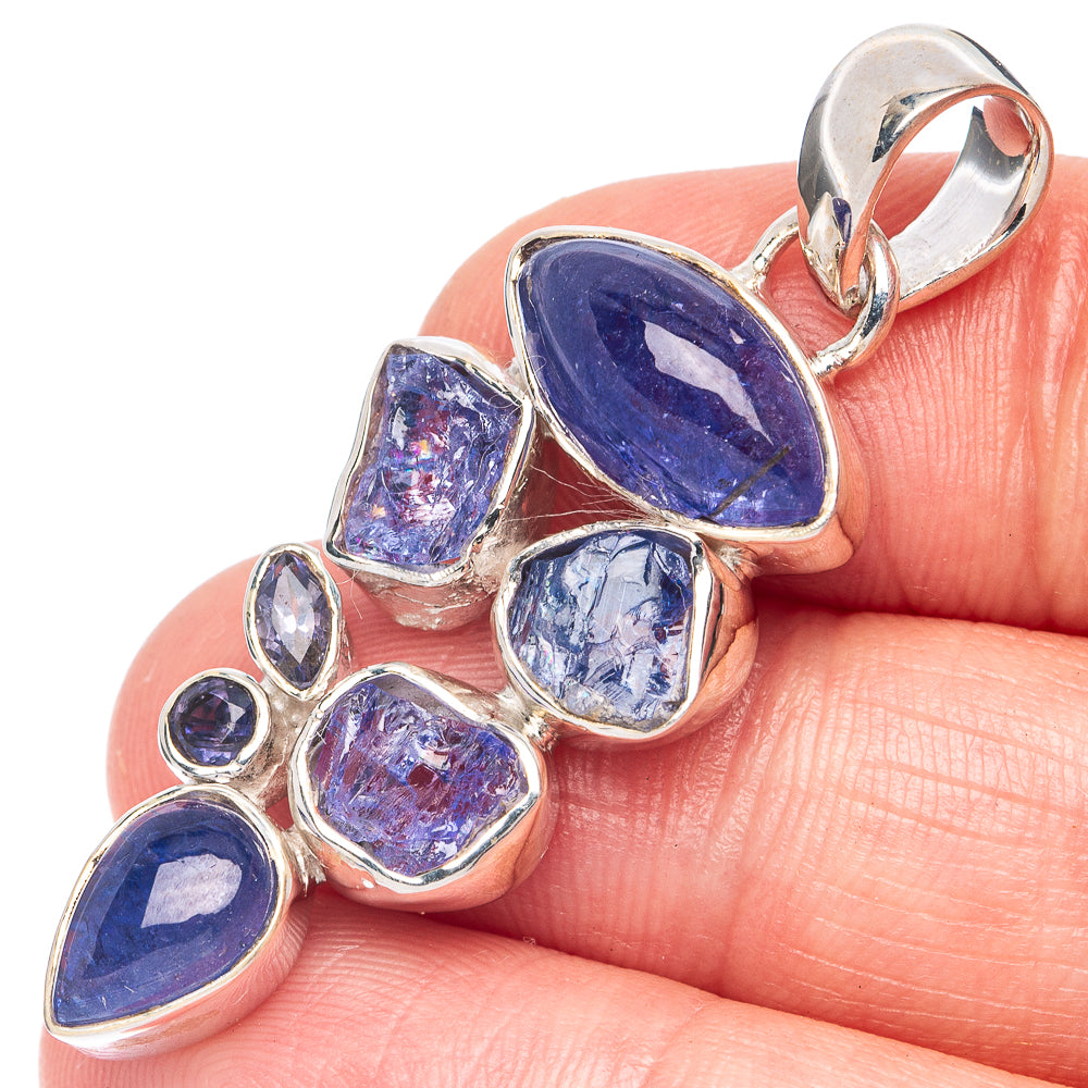 Tanzanite Pendant 1 3/4" (925 Sterling Silver) P44357
