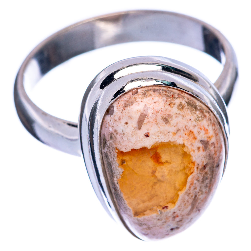 Rare Mexican Fire Opal Ring Size 7.5 (925 Sterling Silver) R145564