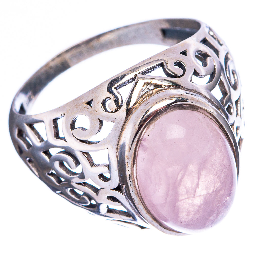 Rose Quartz Ring Size 9.5 (.925 Sterling Silver)
