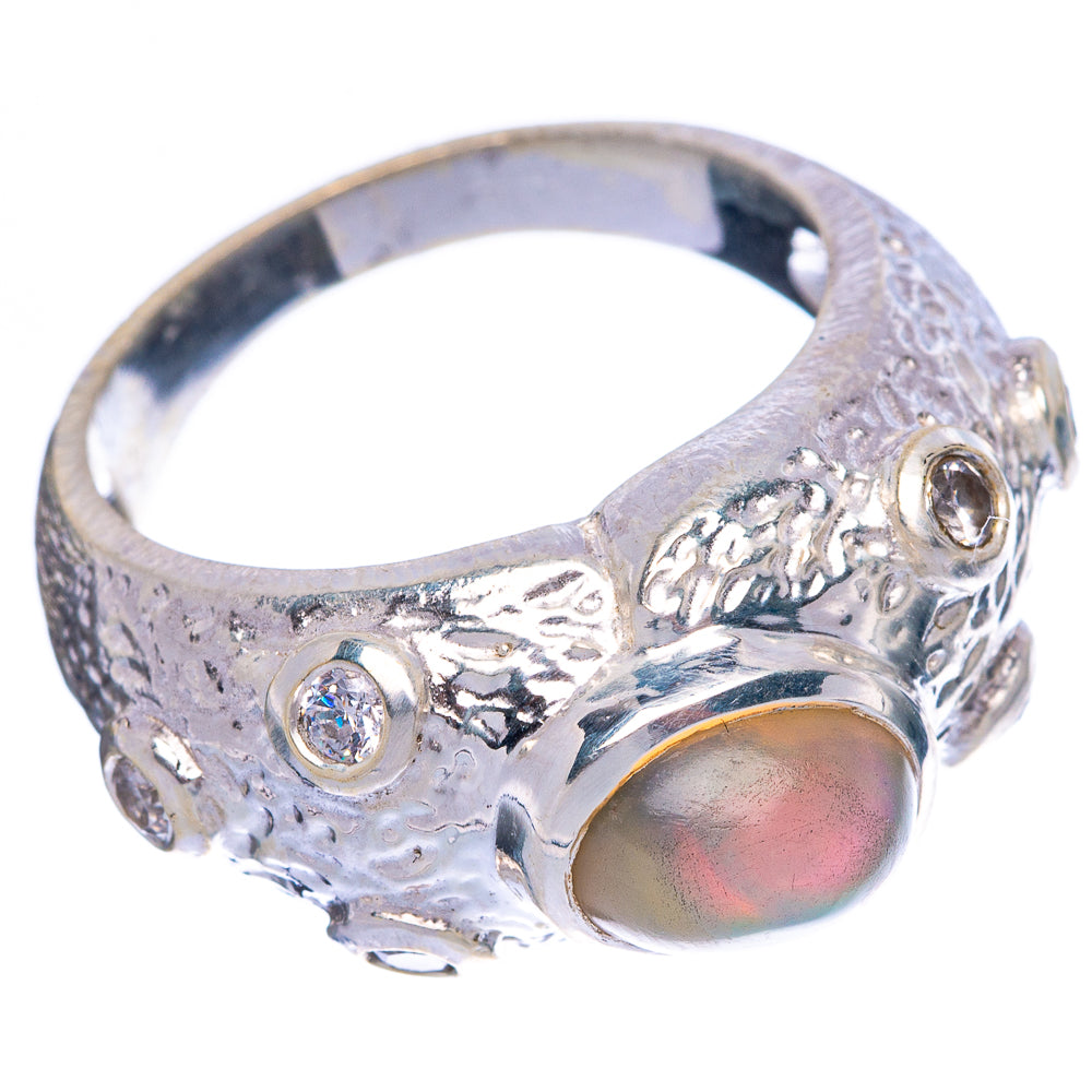 Rare Ethiopian Opal Ring Size 7.75 (925 Sterling Silver) R146041