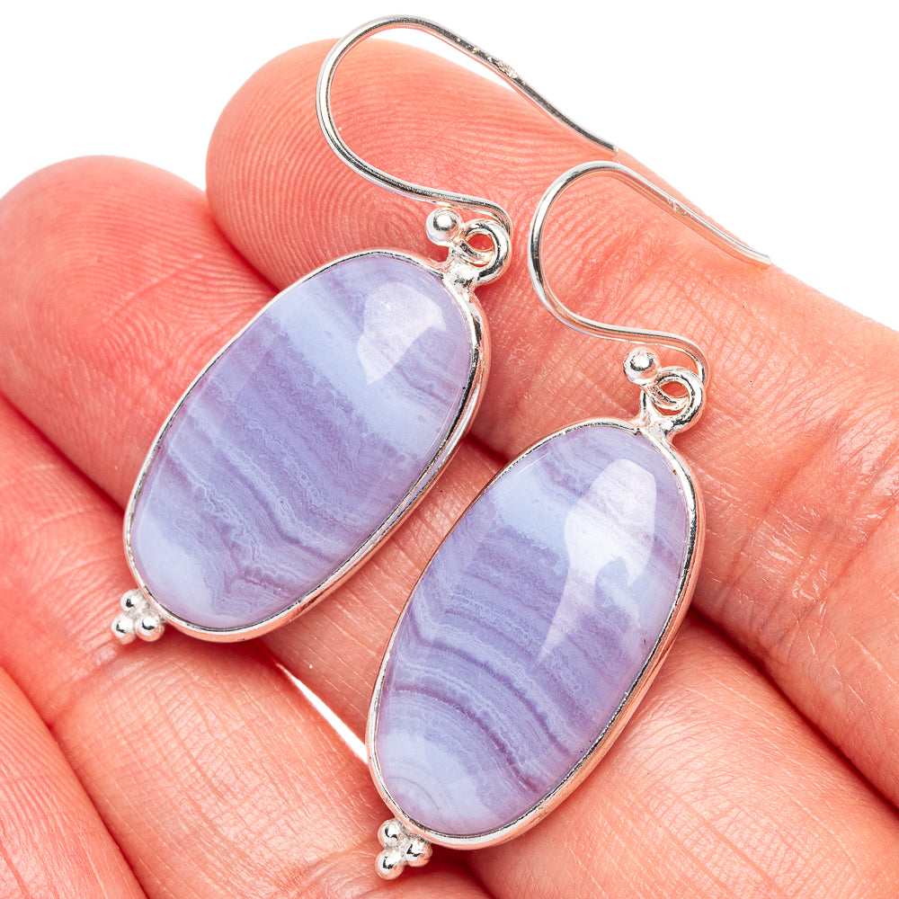 Bumble Bee Jasper 925 Sterling Silver Earrings 1 5/8" (925 Sterling Silver) E1947