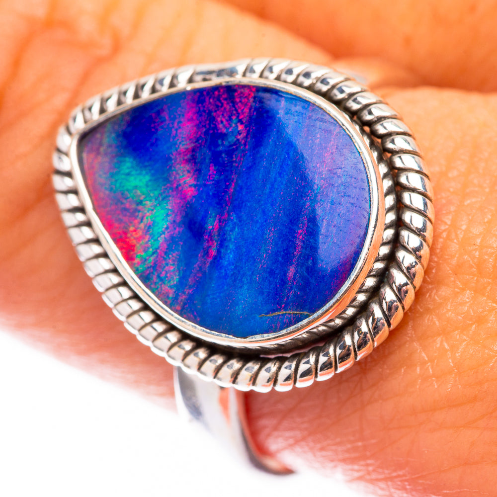 Aura Opal 925 Sterling Silver Ring Size 8.75 (925 Sterling Silver) RING140333